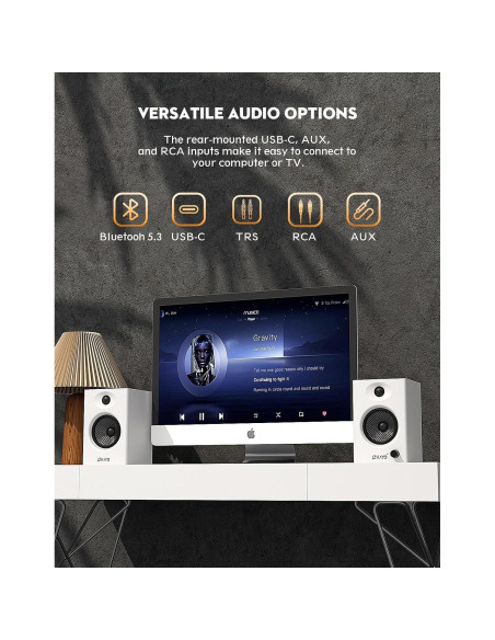 Altavoces de Computadora OHAYO C6 60W Bluetooth 5.3 Estéreo 2.0