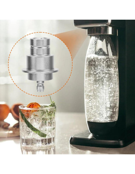 Adaptador CO2 Rápido FLY06281 para Máquina de Agua Seltzer
