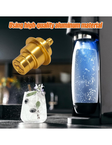 Adaptador CO2 Rápido FLY06281 para Máquina de Agua Seltzer