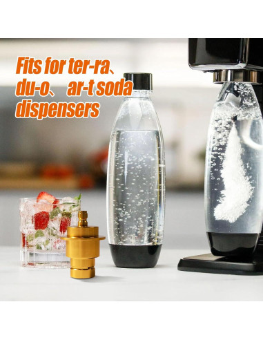Adaptador CO2 Rápido FLY06281 para Máquina de Agua Seltzer