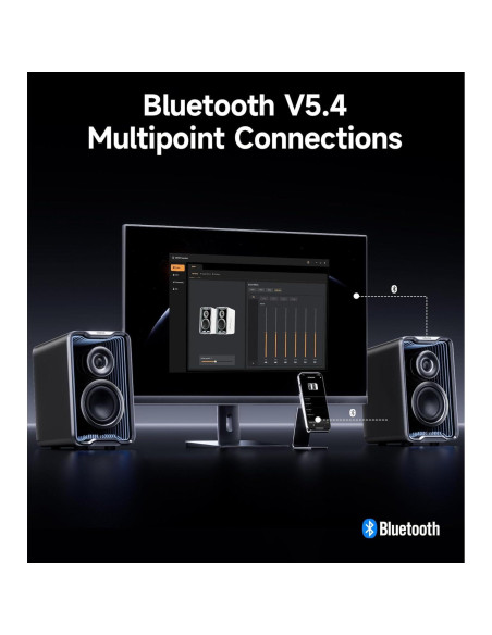 Altavoces Activos Edifier QR30 Bluetooth 30W USB-A AUX Negro