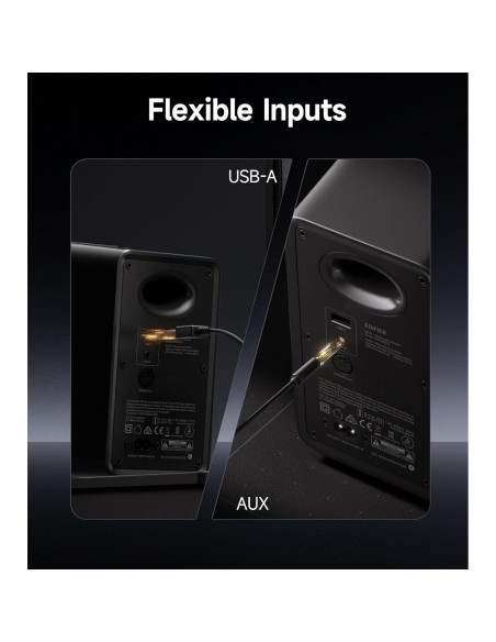 Altavoces Activos Edifier QR30 Bluetooth 30W USB-A AUX Negro