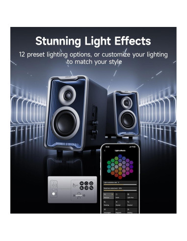 Altavoces Activos Edifier QR30 Bluetooth 30W USB-A AUX Negro