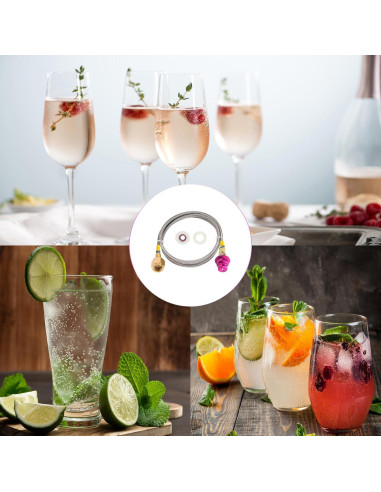 Adaptador Rápido CGA320 KUMAS para Máquina de Soda CO2 152.4cm