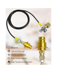 Kit Manguera Adaptadora CO2 1.5m NTSUMI para Terra Art Duo 2