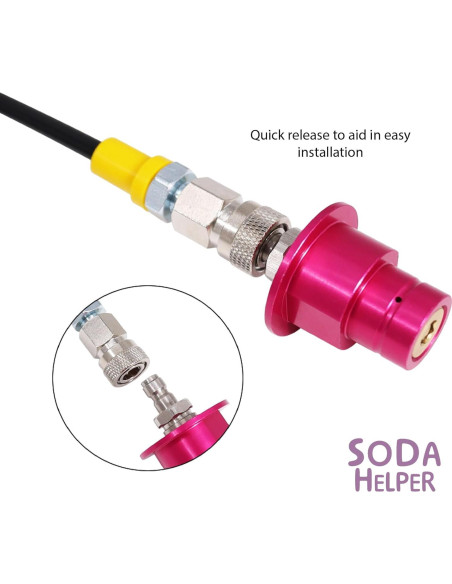 Kit Manguera y Base Adaptador CO2 para SodaStream ART