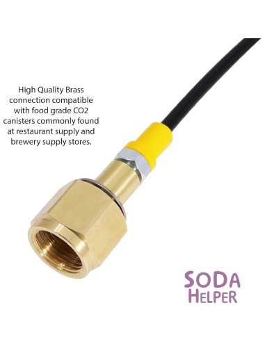 Kit Manguera y Base Adaptador CO2 para SodaStream ART