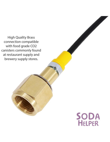 Kit Manguera y Base Adaptador CO2 para SodaStream ART