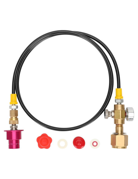 Adaptador de Conector Rápido CO2 Hosile con Manómetro y Válvula