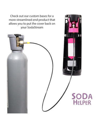 Kit Manguera y Base Adaptador CO2 para SodaStream ART