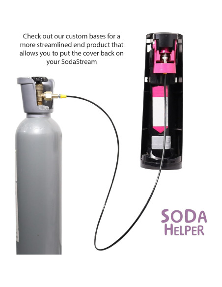 Kit Manguera y Base Adaptador CO2 para SodaStream ART