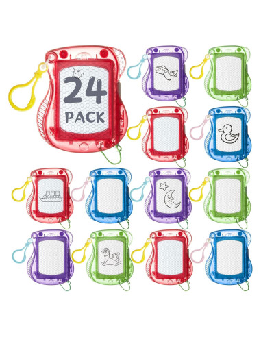 24 Mini Tableros de Dibujo Magnéticos Outus 8.25x10.16cm