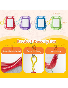 24 Mini Tableros de Dibujo Magnéticos Outus 8.25x10.16cm 2