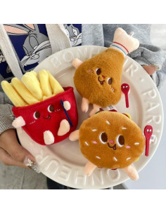Llavero de Peluche de Comida Kawaii TVRTFQ - 3 Piezas 2