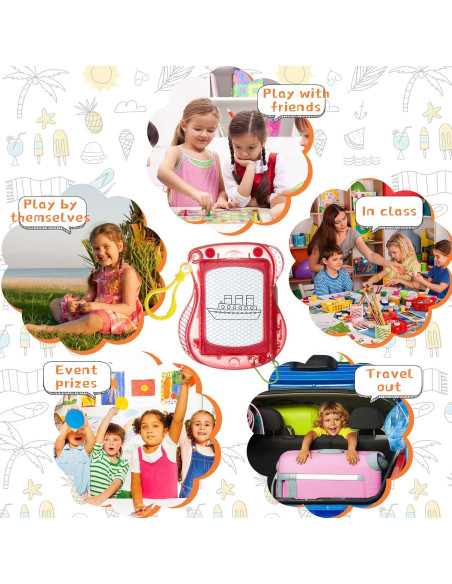 24 Mini Tableros de Dibujo Magnéticos Outus 8.25x10.16cm