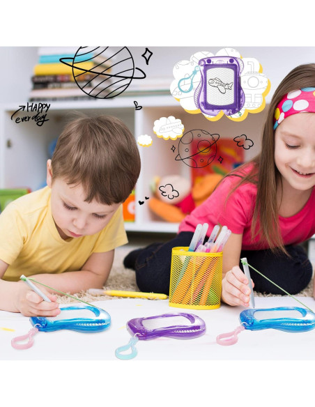 24 Mini Tableros de Dibujo Magnéticos Outus 8.25x10.16cm