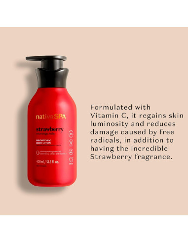 Loción Corporal Antioxidante Nativa SPA Fresa Rubí 450g