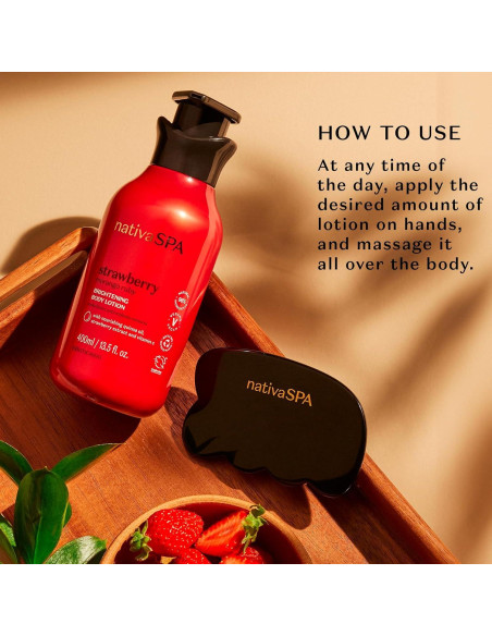 Loción Corporal Antioxidante Nativa SPA Fresa Rubí 450g