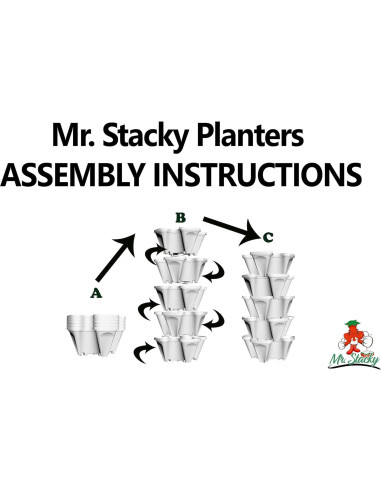 Macetero Vertical Apilable Mr. Stacky 5 Niveles 94.64L