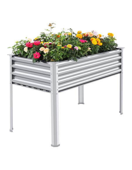Cama de Jardín Elevada Galvanizada Land Guard 121.9x60.9x81.3 cm
