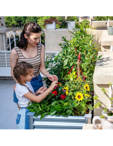 Cama de Jardín Elevada Galvanizada Land Guard 121.9x60.9x81.3 cm