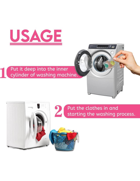 Cápsulas de Detergente WBM 5 en 1 Aroma Rosa - 32 Unidades