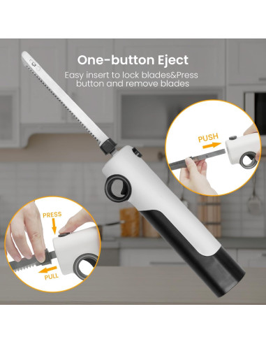 Cuchillo Eléctrico Inalámbrico TUMIDY 40W con Tenedor