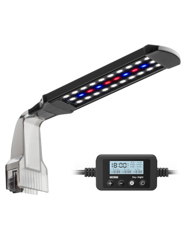 Luz de Acuario LED NICREW Clip On para Plantas 21.17x6.70cm