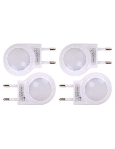 Paquete de 4 Luces Nocturnas LED Omeet con Sensor de Luz 0.7W