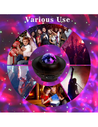 Proyector de Estrellas Itayak BL-XK01 con Control Remoto y Bluetooth