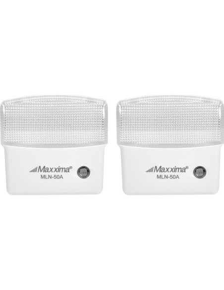 Luz Nocturna LED Maxxima MLN-50A con Sensor Crepúsculo - 2 Piezas Luz Nocturna LED Maxxima MLN-50A con Sensor Crepúsculo - 2 Piezas