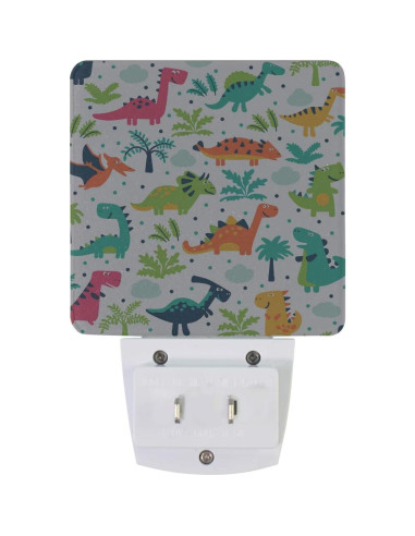 Juego de 2 Lámparas Nocturnas LED Vdsrup Dinosaurio con Sensor