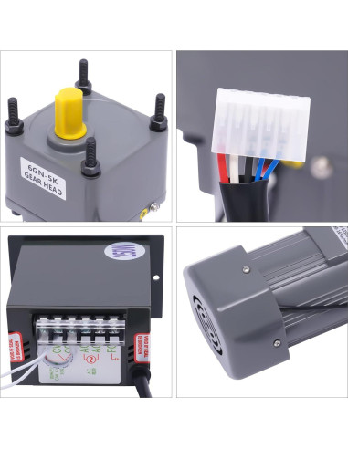 Motor de Torque Alto AC YIYIBYUS 250W 110V Reversible 0-270rpm