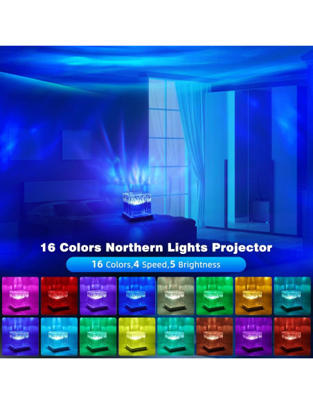 Proyector de Auroras Boreales LED ZHONGSHAN LW10 16 Colores