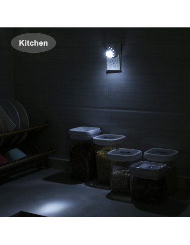 Luz Nocturna LED DEWENWILS con Sensor Automático, 4 Piezas