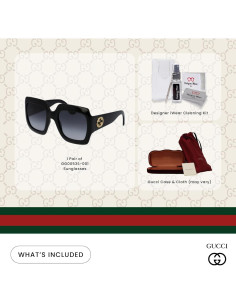 Gafas de Sol Gucci GG0053S Rectangulares con Kit de Cuidado 2