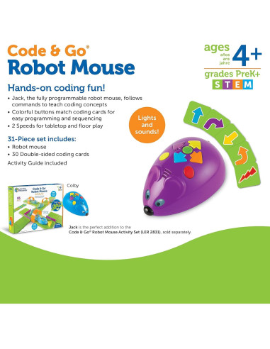 Ratón Robot Programable Recursos de Aprendizaje - 31 Piezas
