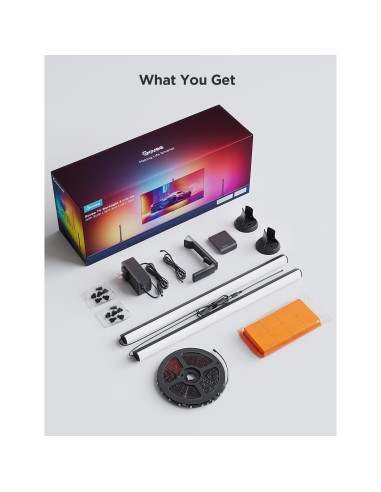 Kit de Luz de Fondo LED Govee H605A 3.6m RGBICW para TV 55-65"