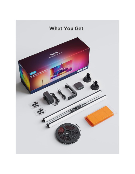Kit de Luz de Fondo LED Govee H605A 3.6m RGBICW para TV 55-65"