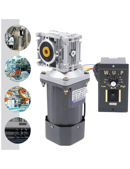 Motor Eléctrico de Engranaje YUINDY 110V 120W 0-33RPM Ajustable