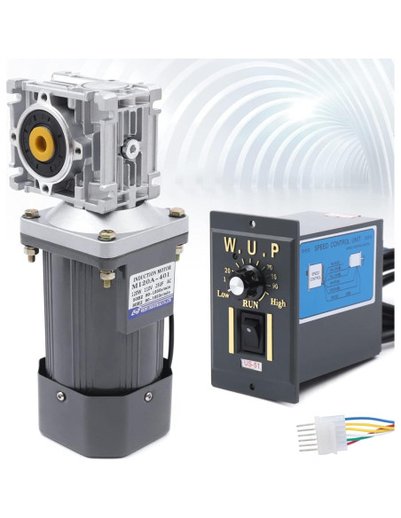 Motor Eléctrico de Engranaje YUINDY 110V 120W 0-33RPM Ajustable