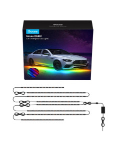 Luces LED RGBIC para Automóviles Govee H7092, 8 Piezas