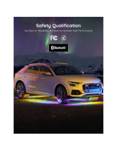 Luces LED RGBIC para Automóviles Govee H7092, 8 Piezas 2