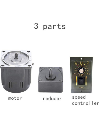 Motor de Engranaje AC 60W 110V Reversible con Controlador