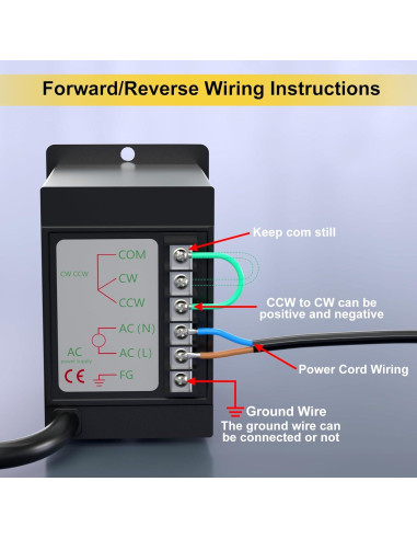 Motor de Engranaje Reversible 300W BBQ Driver 15RPM