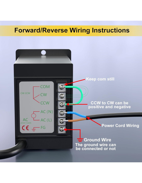 Motor de Engranaje Reversible 300W BBQ Driver 15RPM