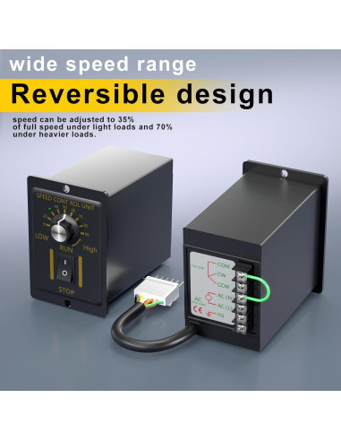 Motor de Engranaje Reversible 300W BBQ Driver 15RPM