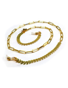 Cadena para Gafas ALBATROSART con Cuentas de Piedra Natural