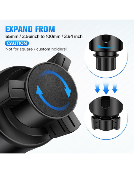 Soporte para Teléfono en Portavasos TSAKBAM TB-015 Ajustable Soporte para Teléfono en Portavasos TSAKBAM TB-015 Ajustable