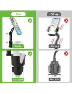 Soporte para Teléfono Cuxwill MagSafe para Coche - 2 en 1 2